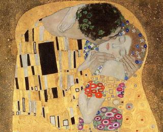 Gustav Klimt - Obrazová reprodukce Gustav Klimt - Polibek,