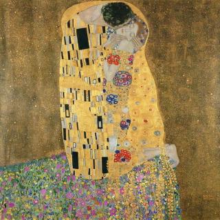 Gustav Klimt - Obrazová reprodukce Gustav Klimt - Polibek,