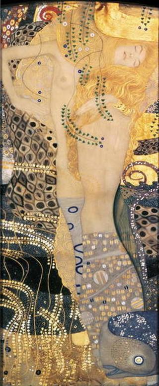 Gustav Klimt - Obrazová reprodukce Water Serpents I, 1904-07,