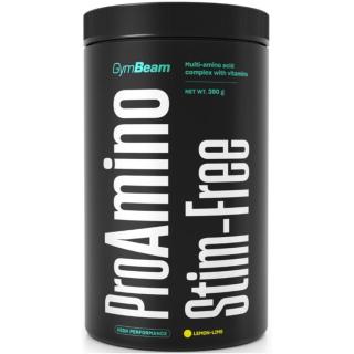 GymBeam ProAMINO stim-free regenerace a růst svalů příchuť Lemon & Lime 390 g