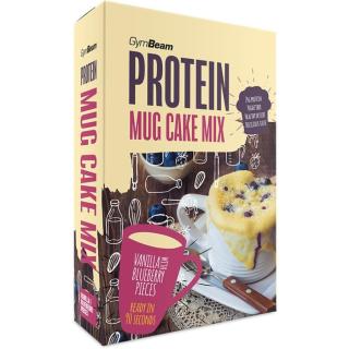 GymBeam Protein Mug Cake Mix směs na přípravu mug cake s proteinem příchuť Vanilla & Blueberry Pieces 500 g