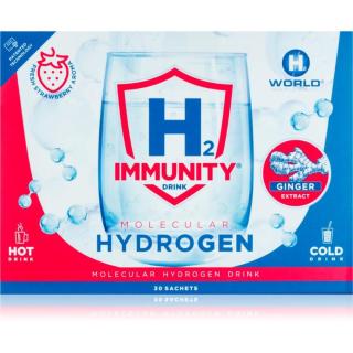 H2 IMMUNITY DRINK se zázvorem prášek pro perorální roztok pro posílení imunity příchuť Strawberry 30 ks