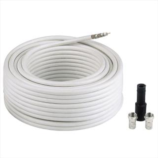 Hama kabel satellite Digital Connection Kit incl. 2 F-plugs, 1 rubber tube, 10 m
