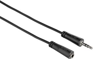 Hama reproduktorový kabel prodlužovačka jack 3,5mm stereo vidlice - zásuvka, 3 m, sáček