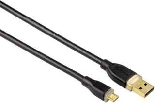 Hama Usb kabel micro Usb 2.0 kabel, typ A - micro B, 0,75m, černý