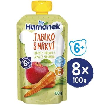 Hamánek Jablko mrkev 8x 100g