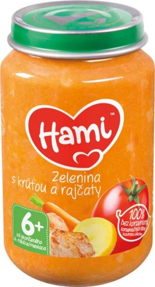 Hami Zelenina s krůtou a rajčaty 6+ 200 g