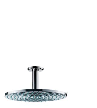 Hansgrohe Raindance - Hlavová sprcha 240, 1 proud, přívod od stropu 100 mm, chrom 27477000