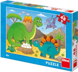 Happy Dino: puzzle 48 dílků