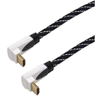 HDMI kabel MK Floria, 2.0, 1m, lomený 90°/90°