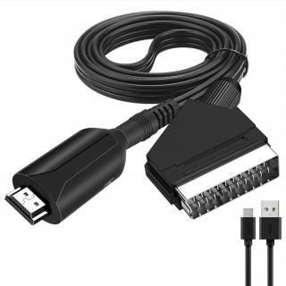 Hdmi kompatibilní s adaptérem Scart Silikon