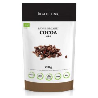 HEALTH LINK Nepražené kakaové boby drcené BIO 250 g