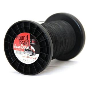 Hell-Cat Splétaná šňůra Round Braid Power Black 1m - 0,70mm