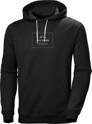 Helly Hansen Men's F2F Organic Cotton Hoodie Ebony Melange XL Outdoorová mikina