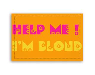Help me! I`m Blond Fotoobraz 90x60 cm střední