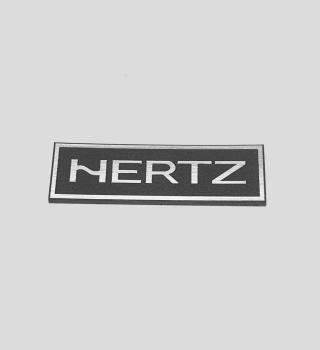 Hertz nálepka emblém 40 x 12 mm *