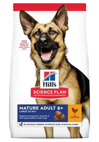 Hill's Science Plan Mature Adult 6+ Large Breed krmivo pro psy 18 kg - datum spotřeby: 31.08.2022