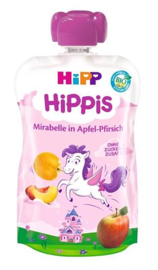 HiPP BIO HiPPis Jablko, Broskev, Mirabelka  100 g