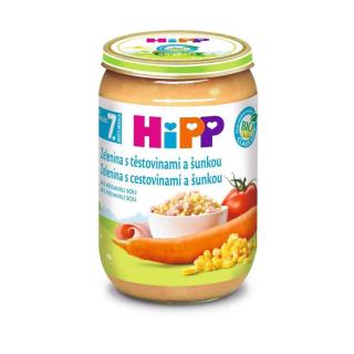 HiPP BIO Zelenina s těstovinami a šunkou 220 g