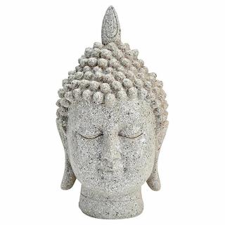 Hlava Buddhy thajská soška z polyresinu - výška cca 25 cm