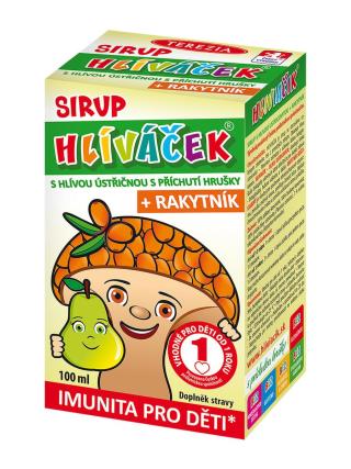 Hlíváček Sirup S Hlívou A Rakytníkem Hruška 100ml