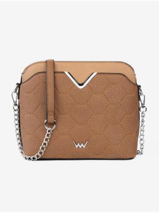 Hnědá dámská prošívaná crossbody kabelka Vuch Gemma