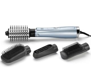 Horkovzdušný kartáč na vlasy s duální ionizací Babyliss Hydro-Fusion 4in1 - 1000 W, světle modrý  + dárek zdarma