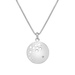 Hot Diamonds Půvabný stříbrný náhrdelník s diamantem Spritz DP861