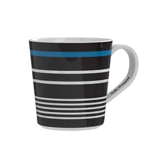 Hrnek porcelánový dekor modrý proužek MY CUP 430ml 4ks S&P