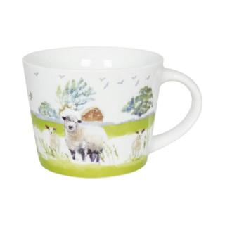 Hrnek porcelánový farmářský s ovcemi 420ml