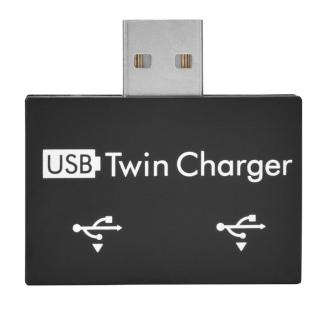 Hub 2x Usb 2.0 Porty Rozbočovač Čtečka Černá