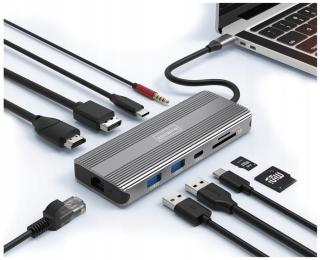 Hub Usb-c 10v1 DisplayPort Hdmi 2.1 4K 120Hz M1 M2