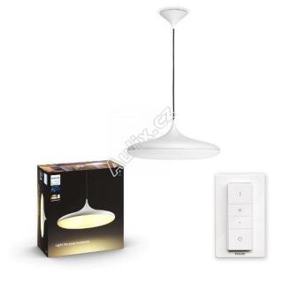 Hue LED White Ambiance Závěsné svítidlo Philips Cher BT 40761/31/P6 39W 3000lm 2200-6500K 24V, bílé s dálkovým ovladačem a Bluetooth - PHILIPS