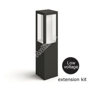 Hue LED White and Color Ambiance Venkovní sloupkové svítidlo Philips Impress 17434/30/P7 černé 40cm 2200K-6500K RGB extension kit - PHILIPS HUE (91500