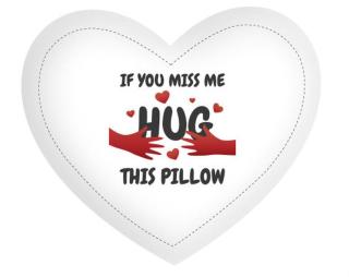 Hug this pillow Polštář Srdce