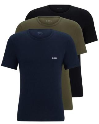 Hugo Boss 3 PACK - pánské triko BOSS Regular Fit 50509255-980 M