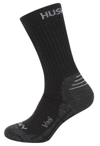 Husky All Wool 30-32, černá Dětské ponožky