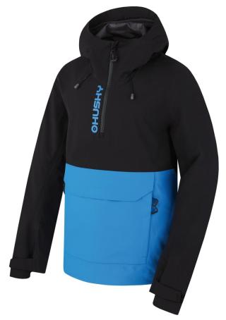 Husky Nabbi M XL, black/neon blue Pánská outdoor bunda