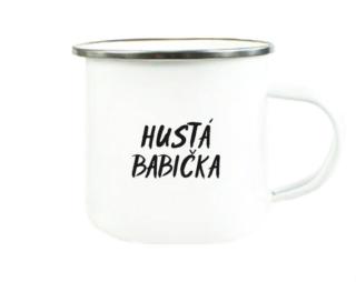 Hustá babička Plechový hrnek