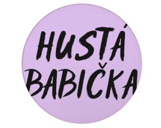 Hustá babička Tácek na nápoje kulatý