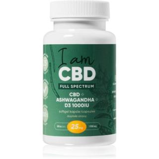 I am CBD Full spectrum CBD 1 500 mg + vitamín D3 + ashwagandha kapsle pro posílení imunity 60 cps