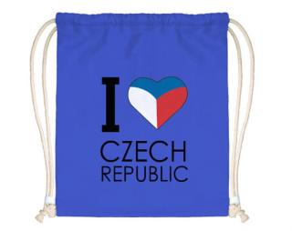 I love Czech republic Celopotištěný vak na záda