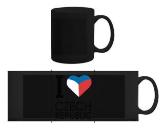 I love Czech republic Černý hrnek