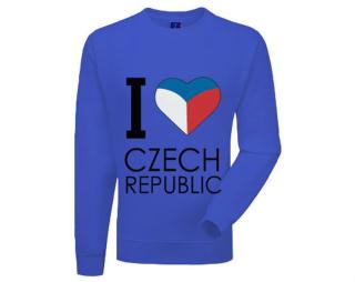 I love Czech republic Pánská mikina bez kapuce