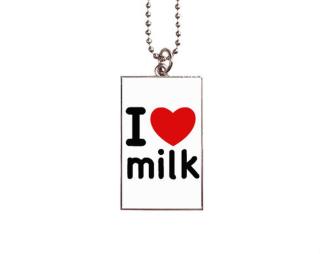 I Love milk Medailonek obdélník