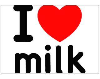 I Love milk Plakát typ A4-A0