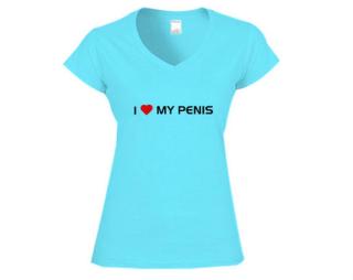 I love my penis Dámské tričko V-výstřih