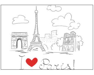 I Love Paris Plakát typ A4-A0