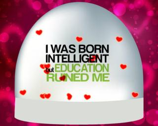 I was born intelligent Srdcové těžítko