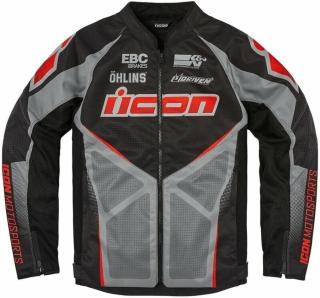 ICON - Motorcycle Gear Hooligan Ultrabolt™ Jacket Black 3XL Textilní bunda